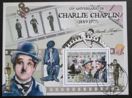 Poštovní známka Svatý Tomáš 2009 Charlie Chaplin Mi# Block 689