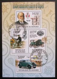 Poštovní známky Burundi 2012 Auto Opel Mi# 2411-14