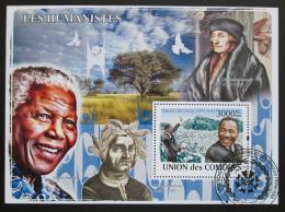 Poštovní známka Komory 2009 Humanisti Mi# Block 454 Kat 15€