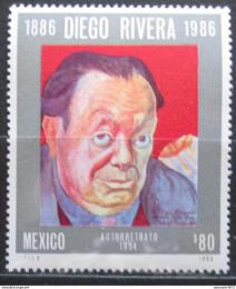 Potovn znmka Mexiko 1986 Diego Rivera, mal Mi# 2009 - zvtit obrzek