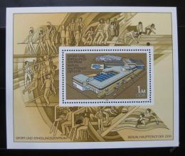 Potovn znmka DDR 1981 Sportovn centrum Mi# Block 64