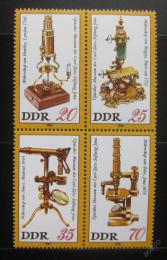 Poštovní známky DDR 1980 Muzeum optiky, Jena Mi# 2534-37