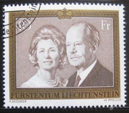 Poštovní známka Lichtenštejnsko 1974 Knížecí pár Mi# 614 Kat 8€