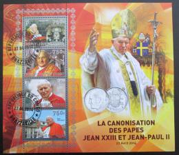 Potovn znmky Kongo 2014 Kanonizace pape - zvtit obrzek