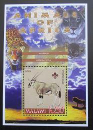 Poštovní známka Malawi 2005 Oryx gazella, skauting