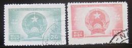 Poštovní známky Vietnam 1957 Výroèí republiky Mi# 61-62