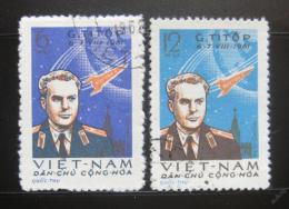 Poštovní známky Vietnam 1961 Gherman Titov Mi# 181-82