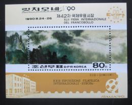 Poštovní známka KLDR 1990 Veletrh známek RICCIONE Mi# Block 257