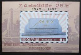 Potovn znmka KLDR 1997 Dohoda Sever-jih Mi# Block 366 - zvtit obrzek