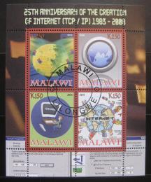 Poštovní známky Malawi 2008 Internet, 25. výroèí
