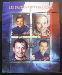 Poštovní známky Kongo 2009 Francouzští kosmonauti