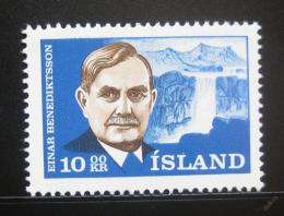 Poštovní známka Island 1965 Einar Benediktsson, básník Mi# 397