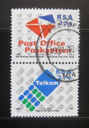 Poštovní známky JAR 1991 Poštovní služby, pár Mi# 823-24