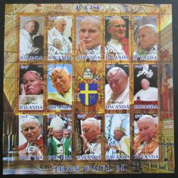 Poštovní známky Rwanda 2012 Papež Jan Pavel II.