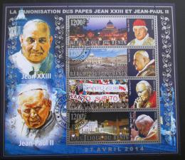 Poštovní známky Benin 2014 Papež Jan Pavel II.