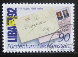Poštovní známka Lichtenštejnsko 1991 LIBA exhibice Mi# 1026