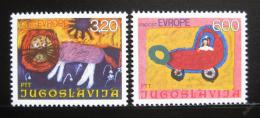 Poštovní známky Jugoslávie 1975 Dìtské kresby Mi# 1615-16