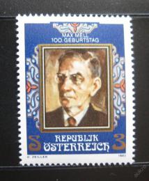 Poštovní známka Rakousko 1982 Max Mell, básník Mi# 1723