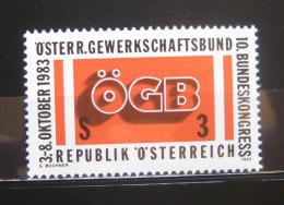 Poštovní známka Rakousko 1983 Kongres odborù Mi# 1754