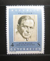 Poštovní známka Rakousko 1981 Otto Bauer, politik Mi# 1678 