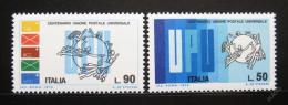 Poštovní známky Itálie 1974 UPU, 100. výroèí Mi# 1465-66