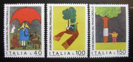 Poštovní známky Itálie 1976 Dìtské kresby Mi# 1546-48