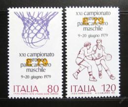 Poštovní známky Itálie 1979 ME v basketbalu Mi# 1662-63