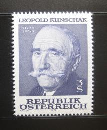 Poštovní známka Rakousko 1978 Leopold Kunschak, politik Mi# 1569