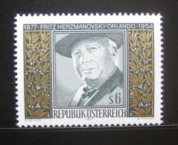 Poštovní známka Rakousko 1977 F. Hermanovsky-Orlando, básník Mi# 1547