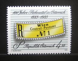 Poštovní známka Rakousko 1985 Registraèní nálepky Mi# 1806