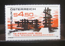 Poštovní známka Rakousko 1984 Povstání roku 1934 Mi# 1766