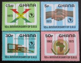 Poštovní známky Ghana 1973 Výroèí OAU Mi# 516-19