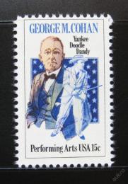 Poštovní známka USA 1978 George M. Cohan, herec Mi# 1353