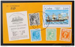 Potovn znmka Kuba 1984 Vstava ESPANA Mi# Block 82