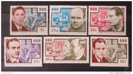 Poštovní známky DDR 1964 Osobnosti Mi# 1014-19