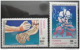 Poštovní známky Turecko 1990 Boj proti drogám Mi# 2898-99