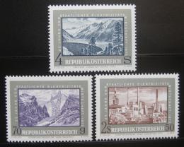 Poštovní známky Rakousko 1972 Elektrárny Mi# 1389-91