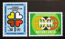 Poštovní známky OSN Ženeva 1971 Boj proti rasismu Mi# 19-20