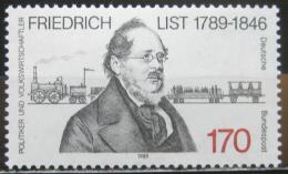 Poštovní známka Nìmecko 1989 Friedrich List, ekonom Mi# 1429