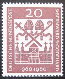 Poštovní známka Nìmecko 1960 Katedrála Hildesheim Mi# 336