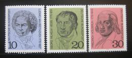 Poštovní známky Nìmecko 1970 Osobnosti Mi# 616-18