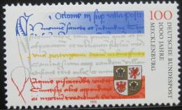 Poštovní známka Nìmecko 1995 Mecklenburg milénium Mi# 1782