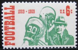 Poštovní známka USA 1969 Americký fotbal Mi# 993