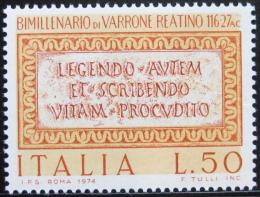 Poštovní známka Itálie 1974 Citát ze satiry Manipean Mi# 1463