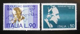 Poštovní známky Itálie 1974 Guglielmo Marconi Mi# 1438-39