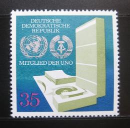 Poštovní známka DDR 1973 Vstup do OSN Mi# 1883