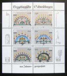 Poštovní známky DDR 1986 Krušnohorské lustry Mi# 3057-62