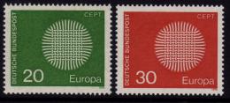 Poštovní známky Nìmecko 1970 Evropa CEPT Mi# 620-21