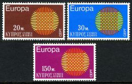 Poštovní známky Kypr 1970 Evropa CEPT Mi# 332-34