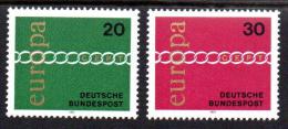 Poštovní známky Nìmecko 1971 Evropa CEPT Mi# 675-76